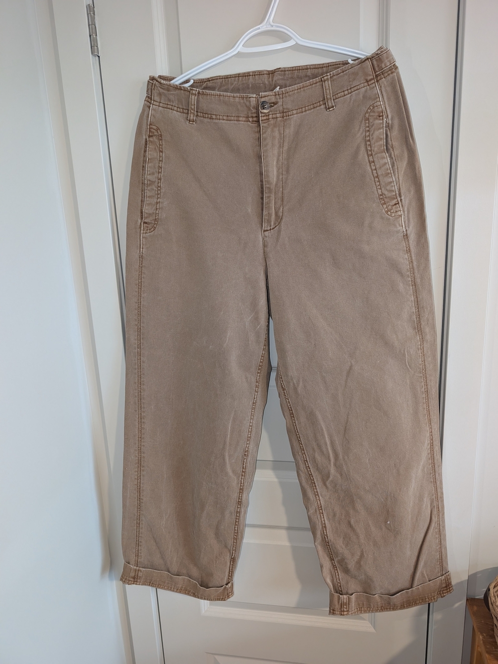 Old Navy Khaki Wide-Leg Pants